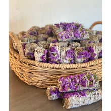 Load image into Gallery viewer, White Sage Smudge Sticks with Sea Lavender