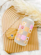 Load image into Gallery viewer, 16 oz. Checkered Boho Cup